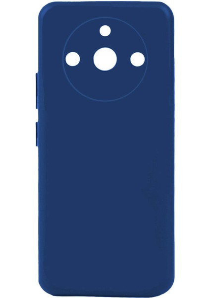 Realme 11 Pro Kılıf Mat Esnek Biye Silikon Kılıf-Lacivert + Nano Ekran Koruyucu