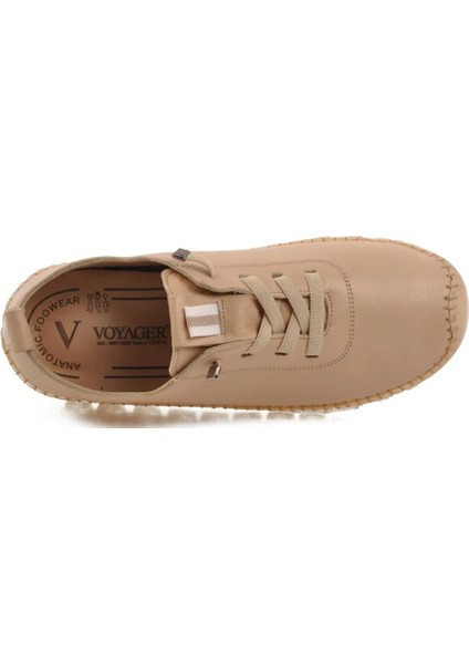 9050 Zn Kadın Bej Nata Deri Casual Ayakkabı indirimleri