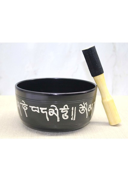 Kase Yoga Meditasyon Çanı Buddha Işlemeli 18CM