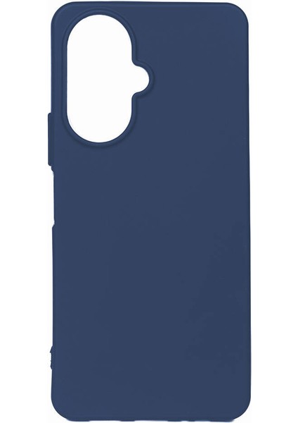 Vivo Y27 Kılıf Mat Esnek Biye Silikon Kılıf-Lacivert + Nano Ekran Koruyucu