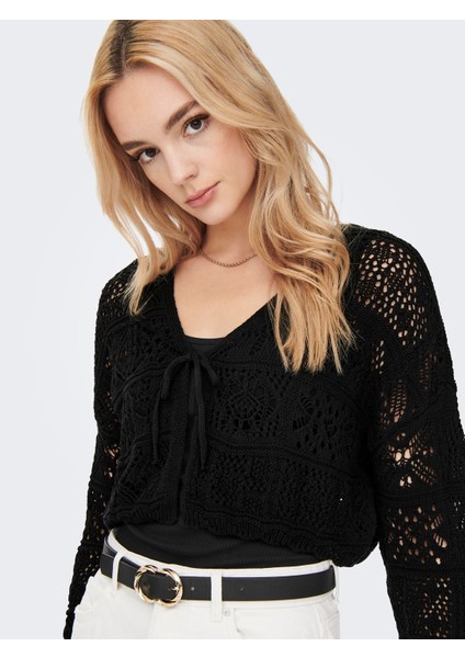 Kadın Triko Crop Hırka - 15257604 modelleri