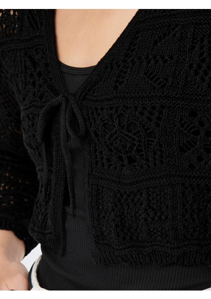 Kadın Triko Crop Hırka - 15257604 fırsatları