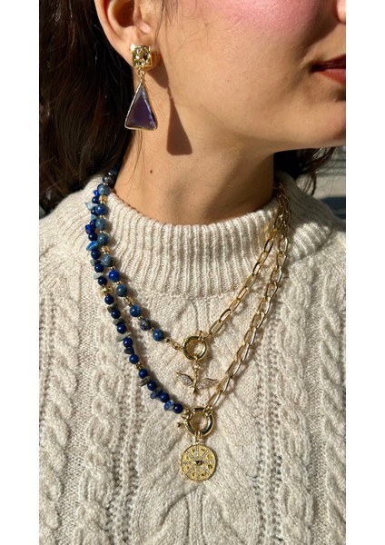 Lapis Lazuli Şans Kolyesi