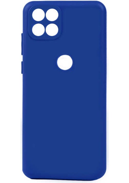 Casper Via E30 Kılıf Mat Esnek Biye Silikon Kılıf-Mavi + Cam Ekran Koruyucu