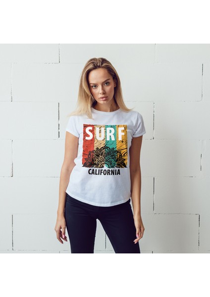 Surf Baskılı Unisex Tshirt, Hediye Tshirt, Ww1
