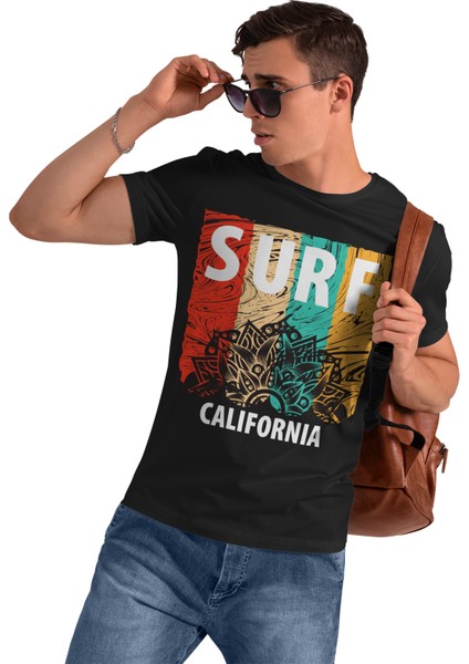 Surf Baskılı Unisex Tshirt, Hediye Tshirt, Ww1