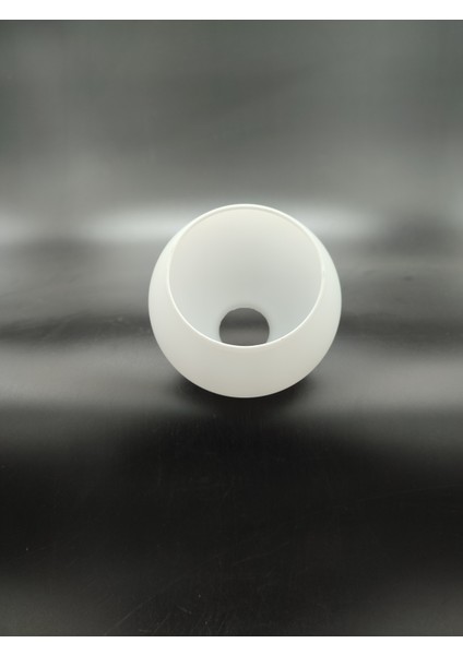 Küçük Avize Camı.yuvarlak,düz Beyaz RENKTE.(ÇAP:10.00 cm -DUY YUVASI:3.00 cm )MUM Ampule Göre.(E.14)