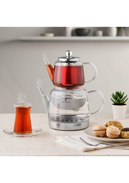 Unique Cam Çaydanlık 259726