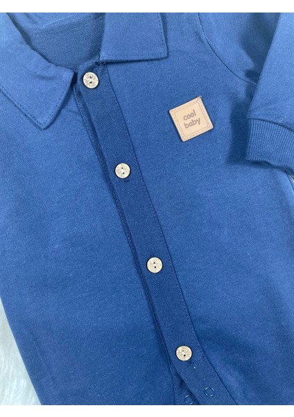 Gömlek Yaka Önden Düğmeli Arma Detaylı Erkek Çocuk Tulum fiyatları