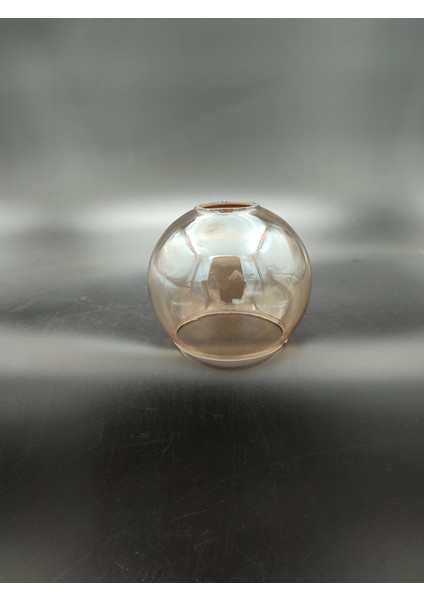 Küçük Avize Camı.düz Bal RENKTE.(ÇAP:10.00CM-DUY YUVASI:3.00CM)MUM Ampule Göre(E.14)