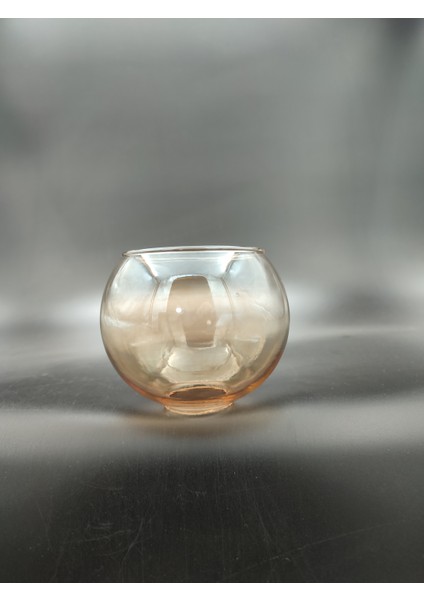 Küçük Avize Camı.düz Bal RENKTE.(ÇAP:10.00CM-DUY YUVASI:3.00CM)MUM Ampule Göre(E.14)
