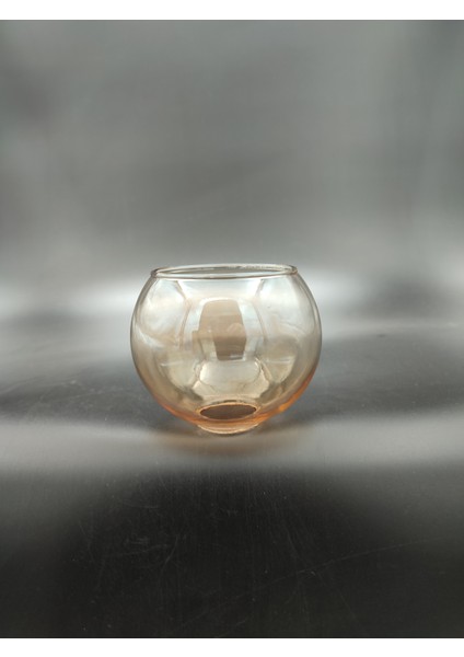 Küçük Avize Camı.düz Bal RENKTE.(ÇAP:10.00CM-DUY YUVASI:3.00CM)MUM Ampule Göre(E.14)
