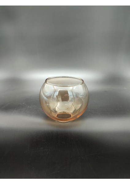 Küçük Avize Camı.düz Bal RENKTE.(ÇAP:10.00CM-DUY YUVASI:3.00CM)MUM Ampule Göre(E.14)