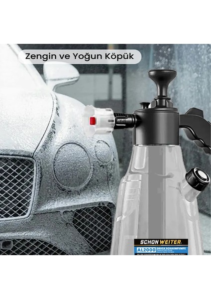 AL2000 Şeffaf 2 Litre Köpük Atma Pompası