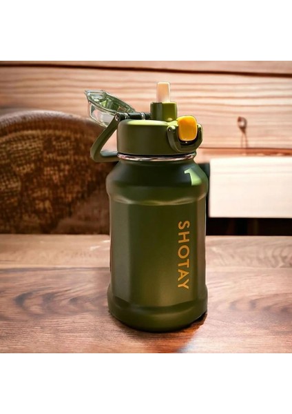 Çelik Termos Matara 720ML Koyu Yeşil indirimleri