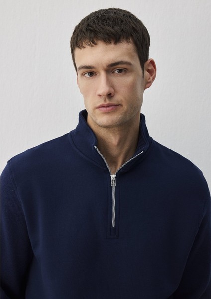 Yarı Fermuarlı Lacivert Sweatshirt 0S10319-70497 fiyatları