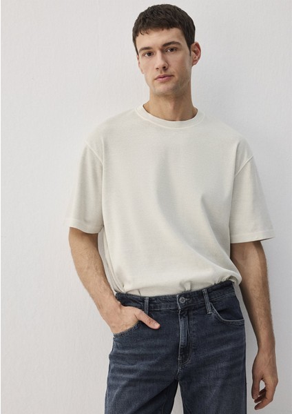 Gri Tişört Loose Fit / Bol Rahat Kesim 0612494-70142