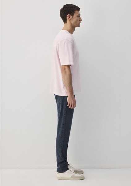 Pembe Tişört Loose Fit / Bol Rahat Kesim 0612494-70989 fırsatları