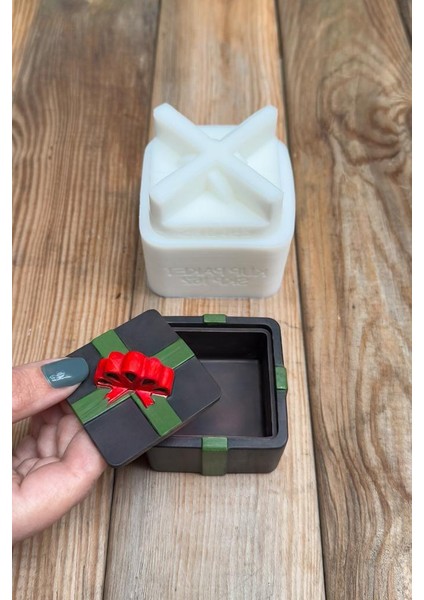 Küp Paket Kapaklı Silikon Kap Kalıbı