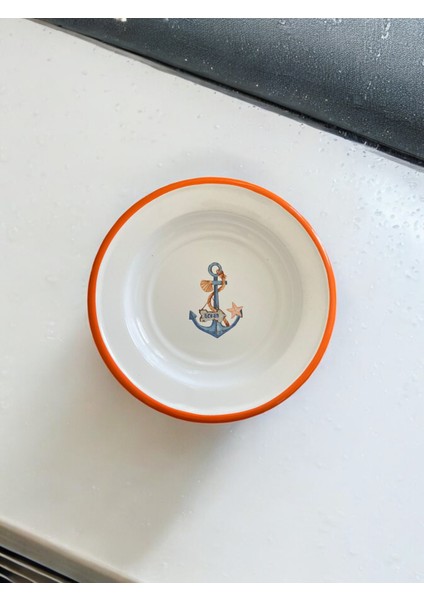 4 Adet 16 Cm Emaye Yemek Tabağı, Servis Tabağı, Emaye Tabak, Meze Tabağı, Sunum, Meyve, Marine Set fiyatları