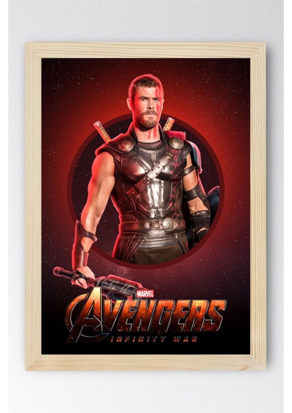 Thor Çerçeveli Tablo - Marvel Avengers Film Posteri Tablo