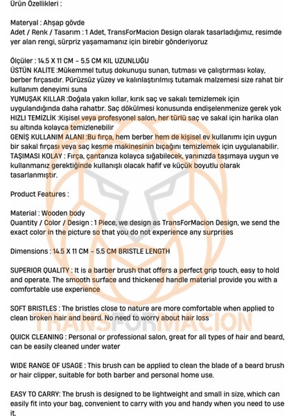 Ense Fırçası Berber Saç Kıl Tıraş Fırçası 721417 fırsatları