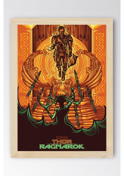 Thor Ragnarok Çerçeveli Tablo - Marvel Film Posteri Tablo