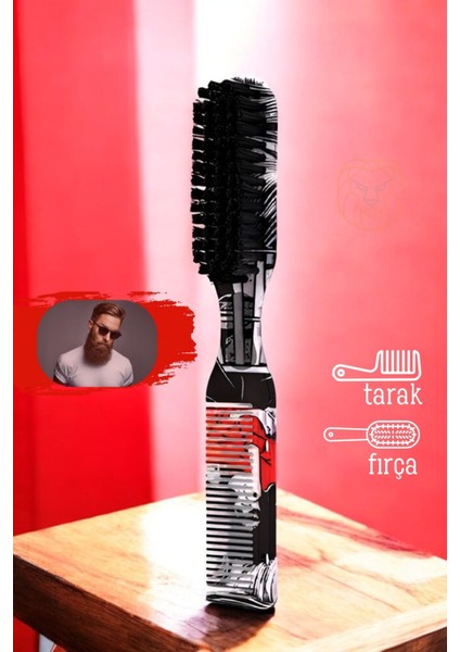 Vintage Sakal Bıyık Tarama Fırçası 721409