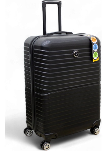 Mjn Siyah Kabin (Küçük) Orta ve Büyük Boy Üçlü Carry-On Lüks Kumaş Valiz Seti MJN0006 fiyatları