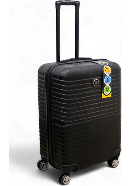 Mjn Siyah Kabin (Küçük) Orta ve Büyük Boy Üçlü Carry-On Lüks Kumaş Valiz Seti MJN0006 modelleri