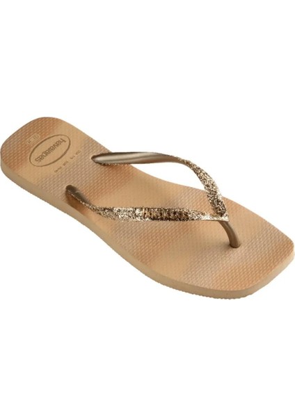Style Slim Square Glitter Party Golden 0570