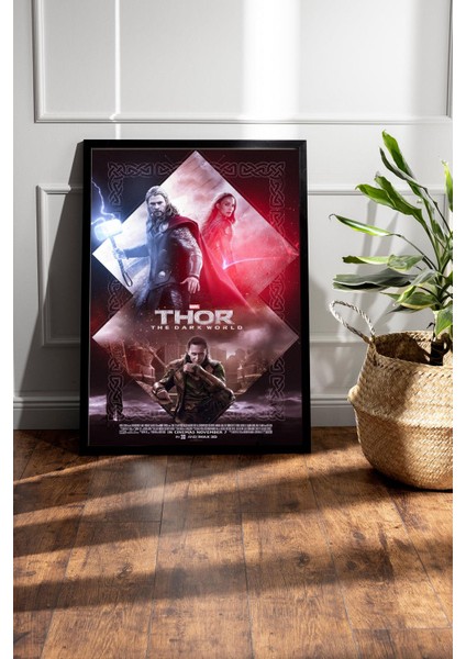 Thor The Dark World Çerçeveli Tablo - Marvel Film Posteri Tablo fiyatları