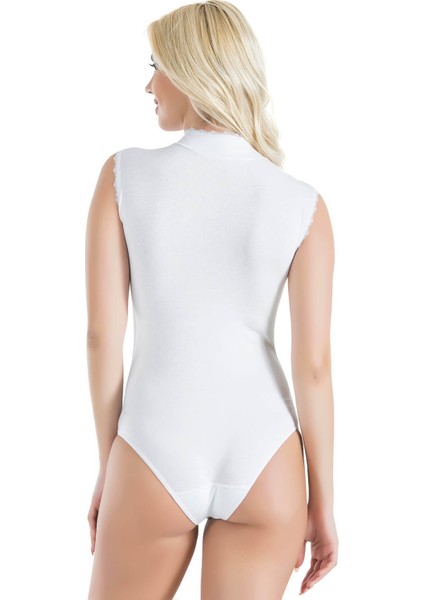 Sıfır Kol Dantelli Kadın Body 336
