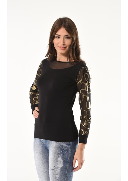 Varak Desenli Uzun Kol Body 144
