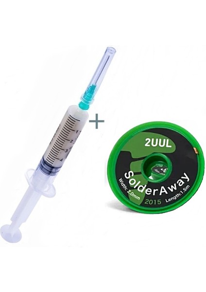 Flux Lehim Toplama 2uul Lehim Sökme Teli 2,0 mm 1,5 Metre