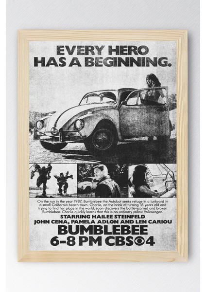 Transformers Çerçeveli Tablo - Bumblebee Film Posteri Tablo