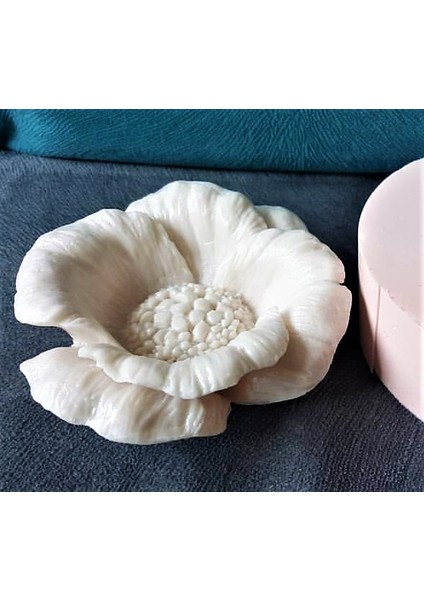 11cm Gül Şakayık Çiçek Mumluk Silikon Kalıp K-070, Kokulu Taş Sabun Alçı Mum Kalıbı fırsatları