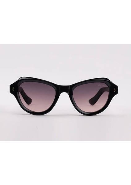 Cısse Eyewear W6032 Kadın Güneş Gözlüğü Siyah Kemik Polerize Cam