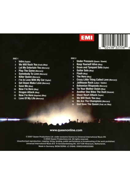 Universal Music / Queen / Rock Montreal (2cd)(Plak Değildir Cd)