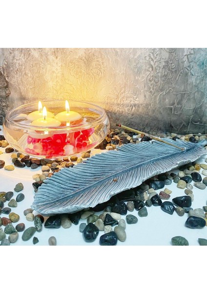 26CM Tüy Tabak Mumluk Silikon Kalıp K-073 Mum Kokulu Taş Sabun Alçı Polyester Kalıbı
