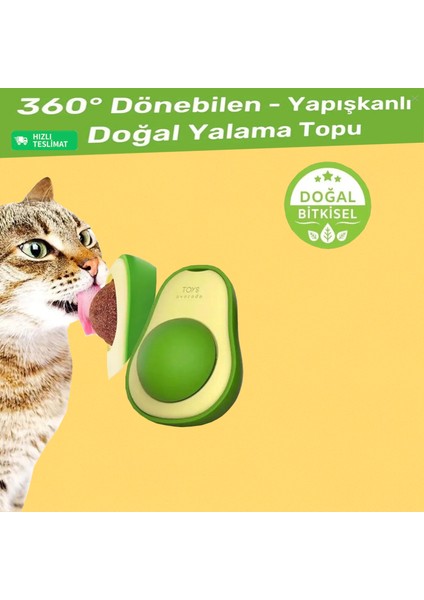 Avakado Kedi Naneli Catnip Yalama Oyun Topu