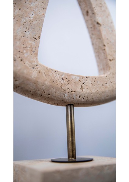 Traverten Üçgen Dekor, Mermer Ayaklı Mermer Dekoratif Obje Sehpa Masa Konsol Biblo Süs Eşyası fiyatları