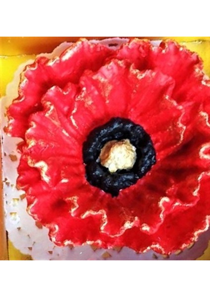 Üç Boyutlu Haşhaş Çiçeği Silikon Kalıp K-076, Kokulu Taş Sabun Alçı Mum Kalıbı fırsatları