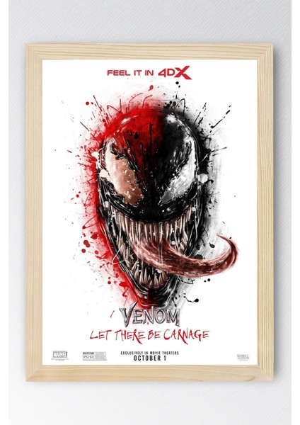 Venom Çerçeveli Tablo - Marvel Film Posteri Tablo
