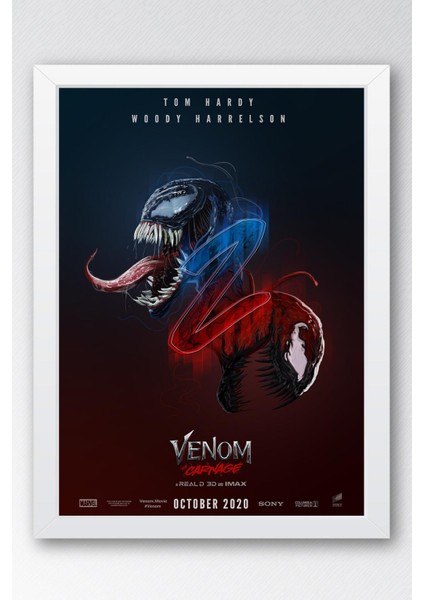 Venom Çerçeveli Tablo - Marvel Film Posteri Tablo