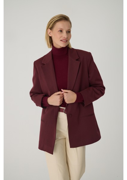 Pıenza Bordo Blazer Kadın Ceket fiyatları