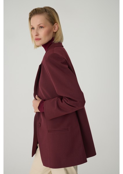 Pıenza Bordo Blazer Kadın Ceket modelleri