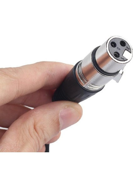 ST-032 3 Pin Dişi Xlr- 3.5mm Mini Stereo Ses Kablosu Çevirici Adaptör 40 cm fırsatları