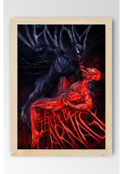 Venom Çerçeveli Tablo - Marvel Film Posteri Tablo