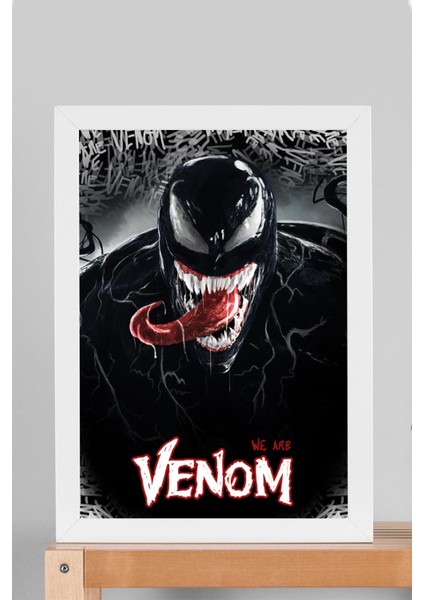 Venom Çerçeveli Tablo - Marvel Film Posteri Tablo